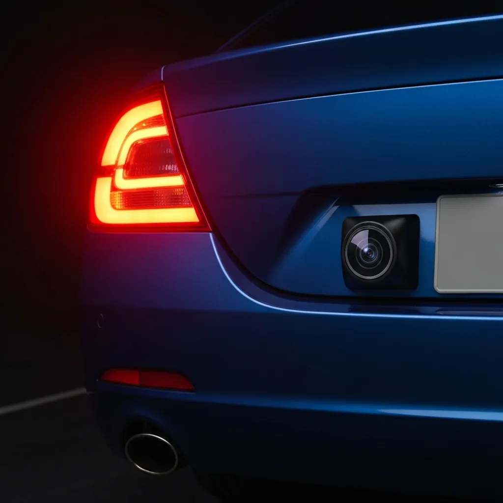 Reverse camera installation providing clear rear-view visibility for safer parking